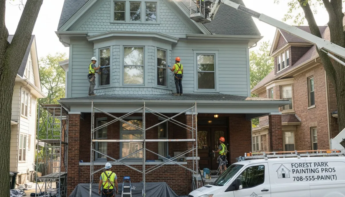 Chicago, IL painting contractor providing professional interior and exterior house painting services